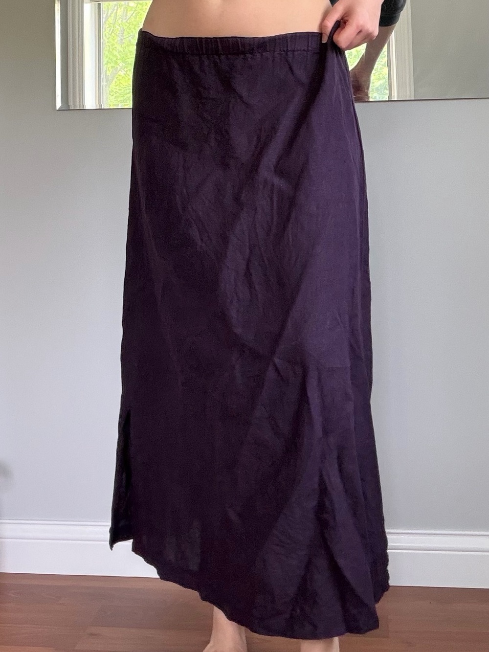 Vintage Linen Maxi Skirt by Cotton Wear